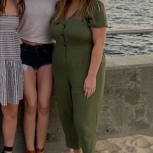 Size Large army green jumpsuit